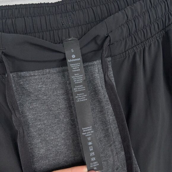 Lululemon Shorts Mens Small Gray Black City Commute Athletic Active Performance - Picture 4 of 13